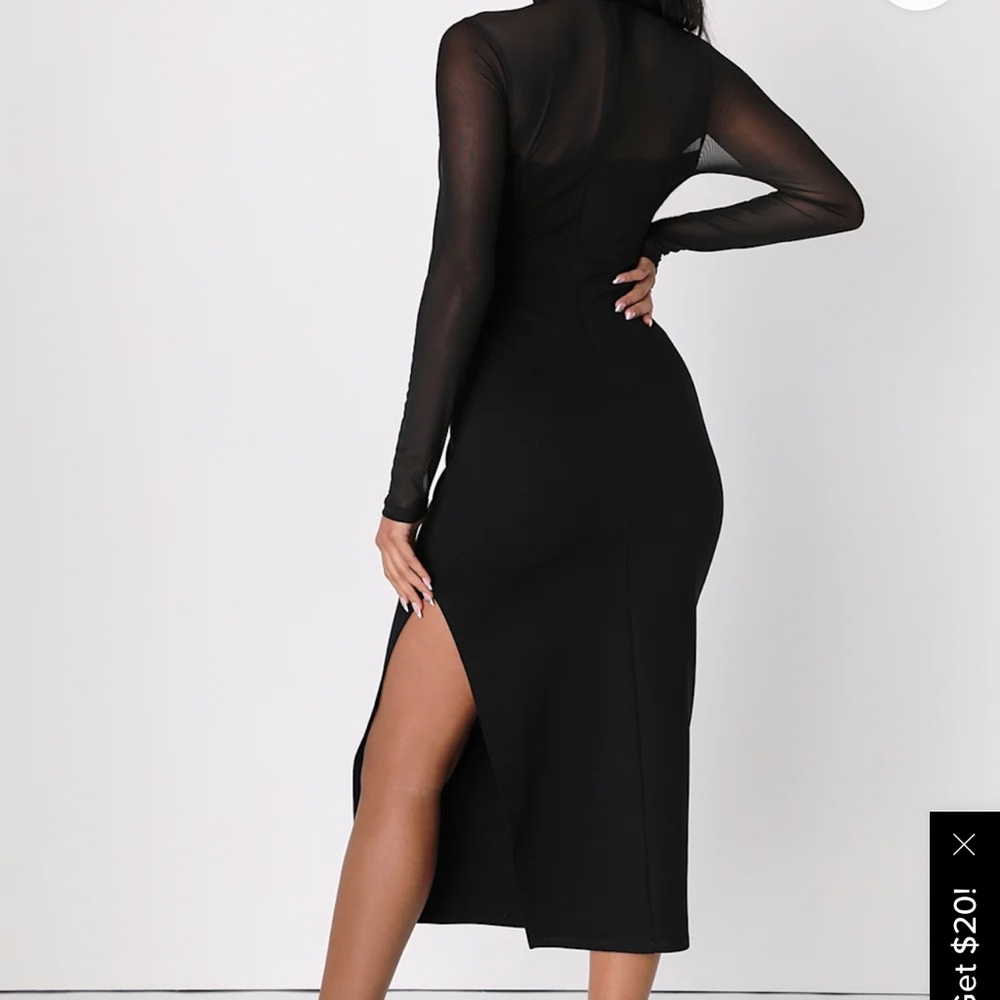 Black Mesh Lulus Deess - Picture 3 of 7